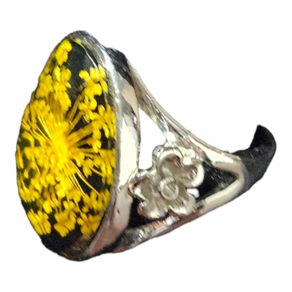 Unisex Unbranded Ring Size 10 Yellow Silver - Picture 4 of 6